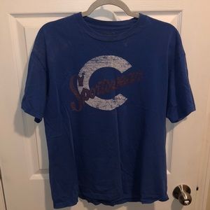 Men's M Blue Columbia Sportswear Logo Tee